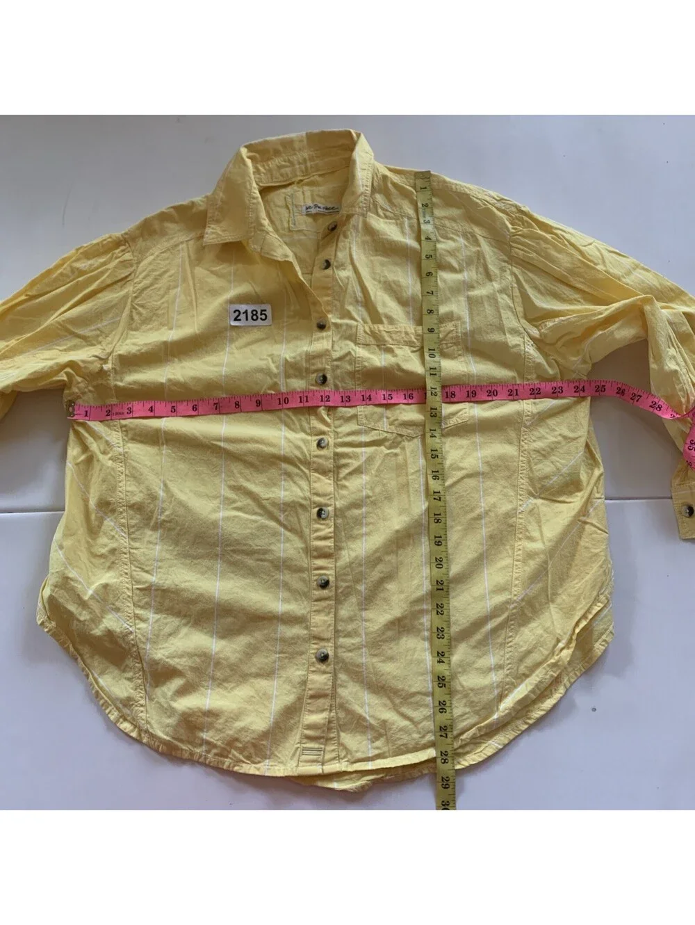 Free People Yellow Top Long sleeve Sz A